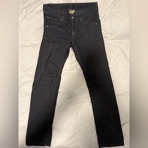 Athleta Black and Blue Straight Jeans